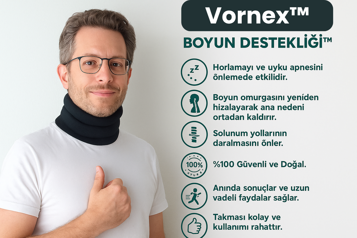 Boyun Desteği™ - Bir Daha Asla Horlamayın!